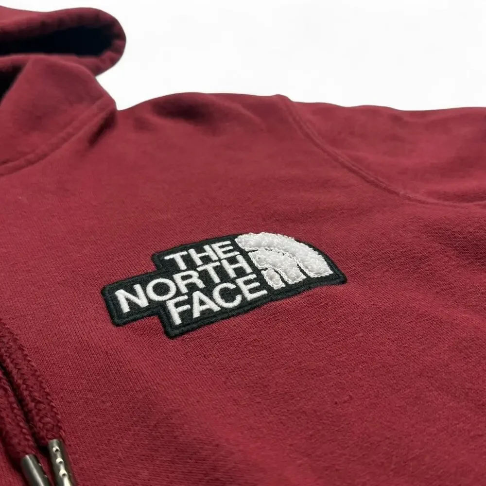 The North Face Red Hoodie Womens Medium Pullover Logo Casual